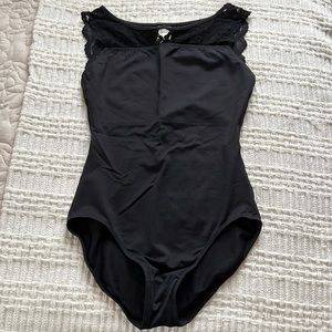 Womens So Danca lace back tank leotard